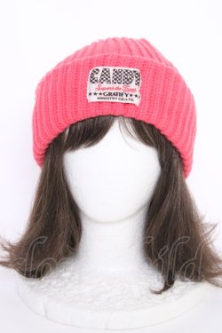 画像2: Candy Stripper / HAT/ニット帽  オレンジピンク T-24-03-29-026-PU-AC-IW-ZT