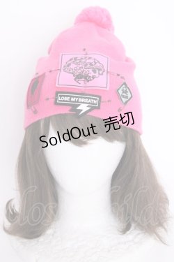 画像1: MILKBOY / HAT/ニット帽  ピンク T-24-03-29-029-MB-AC-IW-ZT394