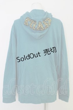 画像2: Candy Stripper / フード英字ワッペンパーカー  緑x黄色 T-24-03-29-010-PU-TO-HD-ZT393