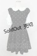 mille fille closet by LODISPOTTO / ハートワンピース  黒ｘ白 T-24-06-06-017-LO-OP-SZ-ZT034