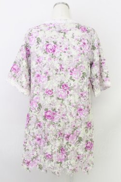 画像2: axes femme /花総レースチュニ M 紫 T-24-06-09-023-AX-OP-SZ-ZT415