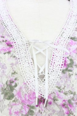 画像3: axes femme /花総レースチュニ M 紫 T-24-06-09-023-AX-OP-SZ-ZT415