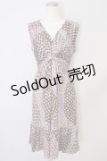 axes femme /ねこ総柄ワンピース M ピンク T-24-06-11-025-AX-OP-SZ-ZT072