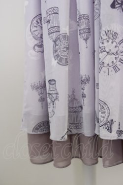 画像4: axes femme POETIQUE /プリントチュールワンピース  ラベンダー T-24-06-11-019-AX-OP-AS-ZT072