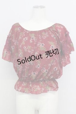 画像1: axes femme / バックシャンエスパンディプルオーバー M エンジ T-24-06-13-008-AX-TO-SZ-ZT285
