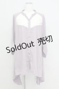 axes femme / イレヘムシャツチュニック M パープル T-24-06-13-010-AX-TO-SZ-ZT285