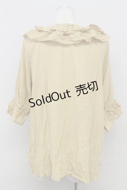 画像2: axes femme / レース襟ブラウスプル F イエロー T-24-06-15-009-AX-BL-SZ-ZT302