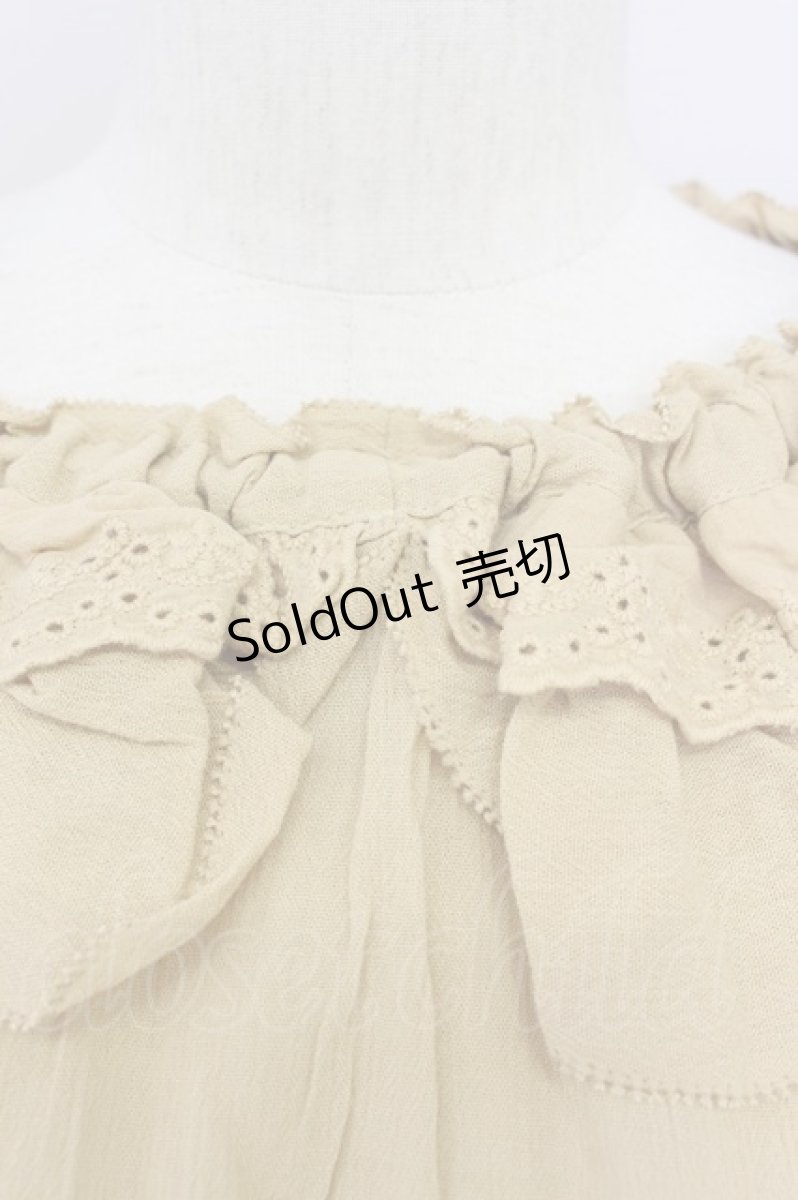 画像4: axes femme / レース襟ブラウスプル F イエロー T-24-06-15-009-AX-BL-SZ-ZT302 (4)