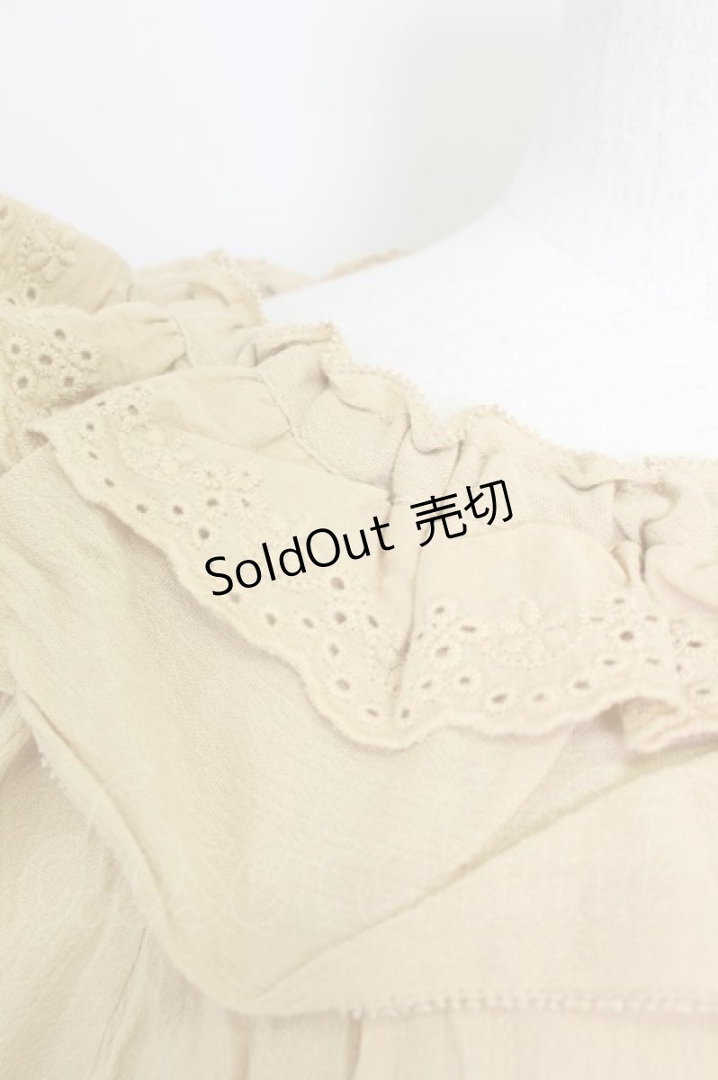 画像5: axes femme / レース襟ブラウスプル F イエロー T-24-06-15-009-AX-BL-SZ-ZT302 (5)