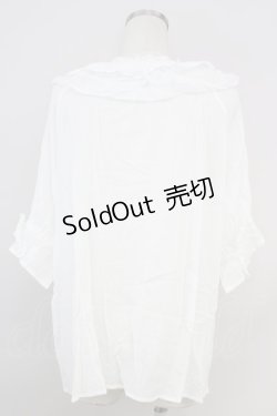 画像2: axes femme / レース襟ブラウスプル F 白 T-24-06-16-006-AX-BL-SZ-ZI