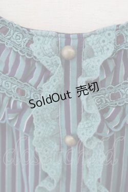 画像4: axes femme / ストライプバルーンキャミワンピース M 紺 T-24-06-17-021-AX-OP-SZ-ZT095