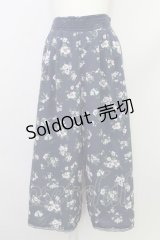 axes femme / ゆったりシルエットスカウチョ M 紺 T-24-06-24-039-AX-PA-SZ-ZT315