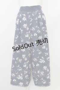 axes femme / ゆったりシルエットスカウチョ M 紺 T-24-06-24-039-AX-PA-SZ-ZT315