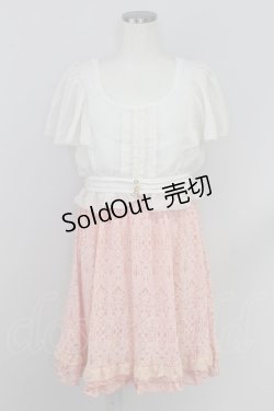 画像1: axes femme / ブラウスドッキングワンピ M アワピンク T-24-06-26-020-AX-OP-SZ-ZT246