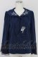 画像1: axes femme / sajou刺繍入Wボタンブラウス  ネイビー T-24-06-30-022-AX-BL-HD-ZI (1)