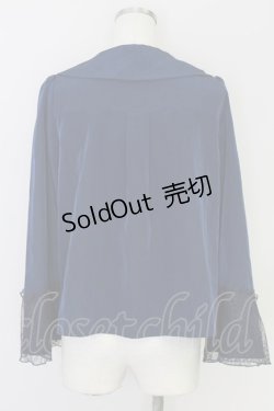 画像2: axes femme / sajou刺繍入Wボタンブラウス  ネイビー T-24-06-30-022-AX-BL-HD-ZI