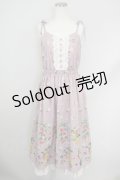 axes femme / ミックスフルーツ柄ワンピース M ピンク T-24-07-11-024-AX-OP-SZ-ZT311