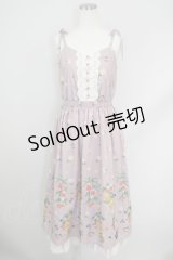 axes femme / ミックスフルーツ柄ワンピース M ピンク T-24-07-11-024-AX-OP-SZ-ZT311