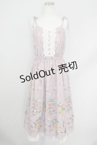 axes femme / ミックスフルーツ柄ワンピース M ピンク T-24-07-11-024-AX-OP-SZ-ZT311