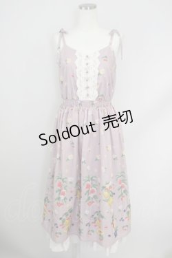 画像1: axes femme / ミックスフルーツ柄ワンピース M ピンク T-24-07-11-024-AX-OP-SZ-ZT311