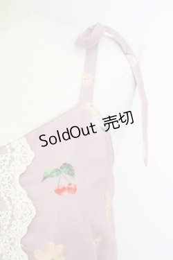 画像4: axes femme / ミックスフルーツ柄ワンピース M ピンク T-24-07-11-024-AX-OP-SZ-ZT311
