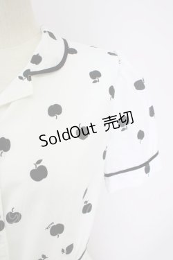画像7: MILK / Littleアップルドレス  ホワイト×ブラック T-24-07-11-017-ML-OP-SZ-ZT320