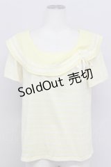 axes femme / マリン風ボーダープルオーバー M イエロー T-24-07-12-007-AX-TO-SZ-ZT247