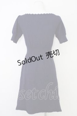 画像2: Fi.n.t / 半袖リボンニットワンピース F ネイビー T-24-07-22-027-CA-OP-SZ-ZT267