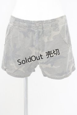 画像1: Candy Stripper / カモフラショートパンツ  グリーン T-24-08-02-025-PU-CO-AS-ZT337