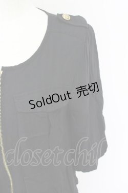 画像5: Fi.n.t / フロントZIP裾レースブルゾン  黒 T-24-08-02-017-CA-TO-HD-ZT337