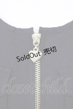 画像6: Fi.n.t / フロントZIP裾レースブルゾン  黒 T-24-08-02-017-CA-TO-HD-ZT337