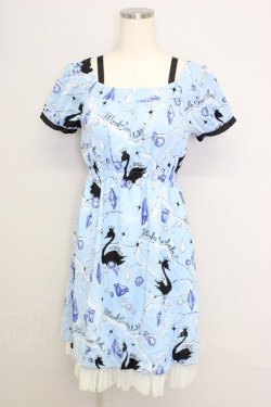 画像1: MILK /Black Swan Lake Dress  サックス T-24-08-09-019-ML-OP-SZ-ZT256