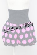 SUPER LOVERS / ドットカボチャパンツ  黒×ピンク T-24-08-09-025-PU-PA-SZ-ZT256