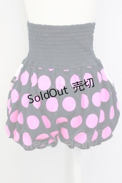 画像2: SUPER LOVERS / ドットカボチャパンツ  黒×ピンク T-24-08-09-025-PU-PA-SZ-ZT256