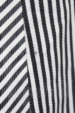 画像4: Jane Marple /ストライプ切替スカート  黒x白 T-24-08-09-026-JM-SK-SZ-ZT256