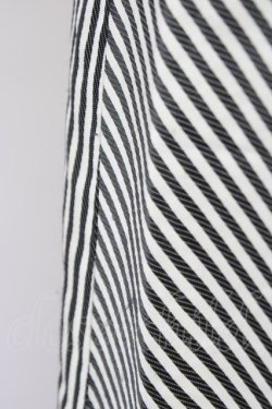 画像6: Jane Marple /ストライプ切替スカート  黒x白 T-24-08-09-026-JM-SK-SZ-ZT256