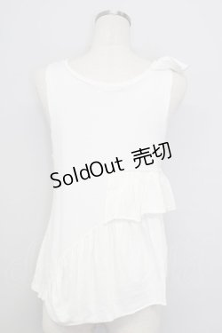 画像2: Candy Stripper / フリルタンクトップ  白 T-24-08-09-004-PU-TO-SZ-ZT316