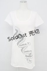 Candy Stripper / アイスクリームプリントTシャツ  ピンク T-24-08-09-006-PU-TO-SZ-ZT316