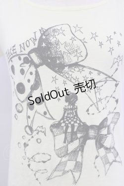 画像3: PEACE NOW / リボン&ガールプリント半袖カットソー  イエローｘ黒 T-24-08-09-007-PU-TO-SZ-ZT316