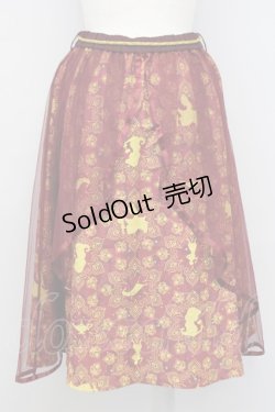画像2: axes femme POETIQUE / Disneyアラジンスカート  ワイン T-24-08-14-023-AX-SK-AS-ZT014