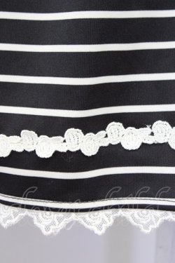 画像3: axes femme / スカート  黒xオフ T-24-08-14-028-AX-SK-AS-ZT229