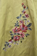 画像4: axes femme / 刺繍入りカラースカート  イエロー T-24-08-14-012-AX-SK-AS-ZT083 (4)