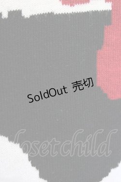 画像5: HANGRY&ANGRY / ANGRYフェイスニットワンピース  黒x白 T-24-08-20-004-HN-OP-AS-ZT175