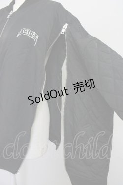 画像5: Candy Stripper / 切替ブルゾン  黒xグリーン T-24-08-20-001-PU-JA-AS-ZT176