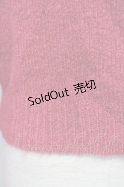 画像4: an another angelus / ローズ刺繍衿ニットカーディガン F 赤ピンク T-24-09-18-017-CA-TO-SZ-ZT369