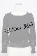 mille fille closet by LODISPOTTO / 七分袖ニット M 黒 T-24-09-18-022-LO-TO-SZ-ZT369