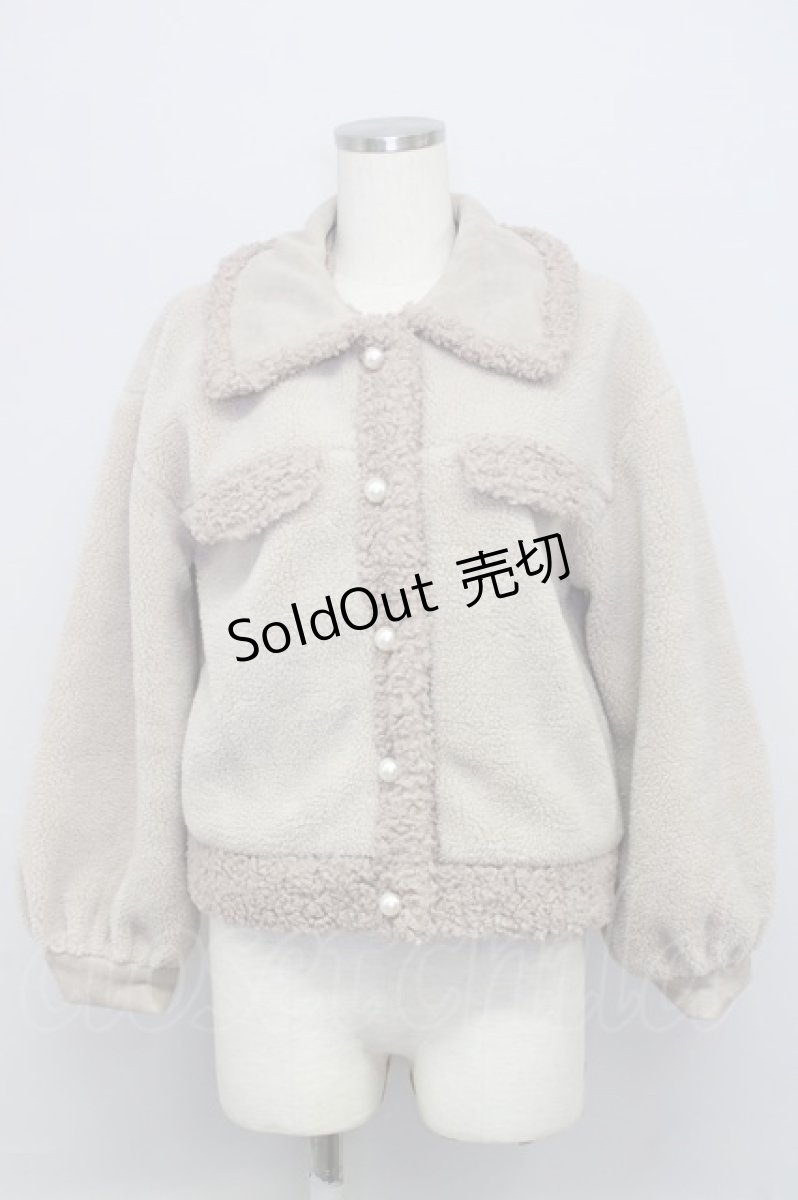 画像1: 【SALE】titty&Co. / ボアジャケット F ベージュ T-24-09-18-004-LO-JA-SZ-ZT356 (1)