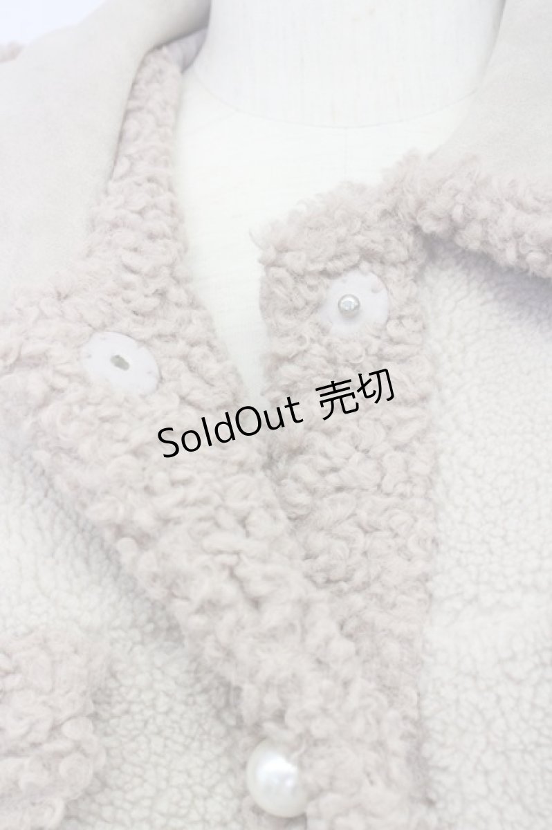 画像4: 【SALE】titty&Co. / ボアジャケット F ベージュ T-24-09-18-004-LO-JA-SZ-ZT356 (4)