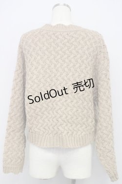 画像2: F i.n.t / パイ編みローゲージニットカーディガン F 茶 T-24-09-18-013-CA-TO-SZ-ZT369