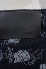 画像3: 【SALE】INGEBORG / カメリアジャカードデニムワイドパンツ 4(11号) 紺 T-24-10-18-017-LO-PA-HD-ZT243 (3)